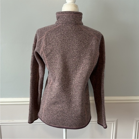 Women's Purple Quarter-Zip Sweater - Picture 12 of 14